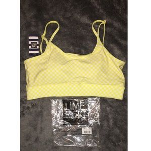 Lime Ricki Bandeau Swim Top